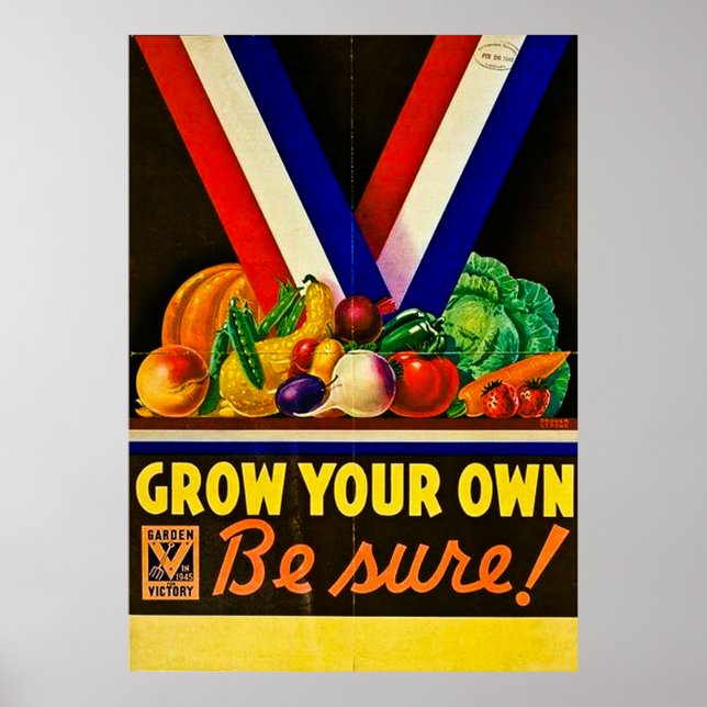 Poster Cultivez votre propre jardin de victoire (Devant)
