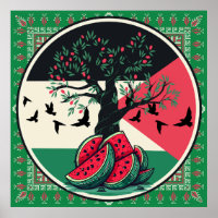 culture palestienne | pastèque palestine, olive t