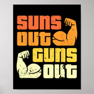 Poster Culturisme de style californien, soleil dehors, bi
