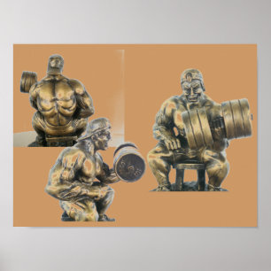 Poster Culturiste d'haltérophilie