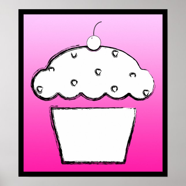 Poster cupcake (Devant)