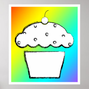 Poster cupcake