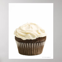 Cupcake avec glaçage au chocolat, studio photo 2