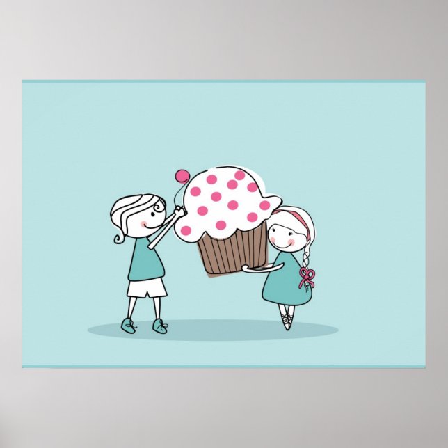 Poster Cupcake Love (Devant)