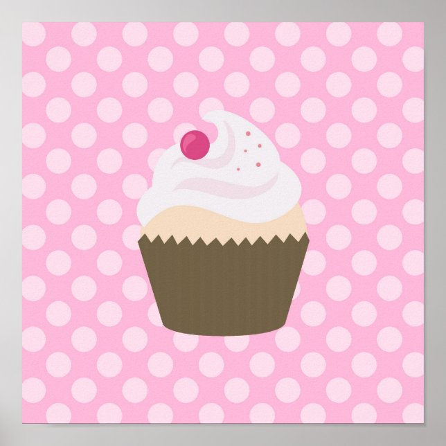 Poster Cupcake Mignonne (Devant)