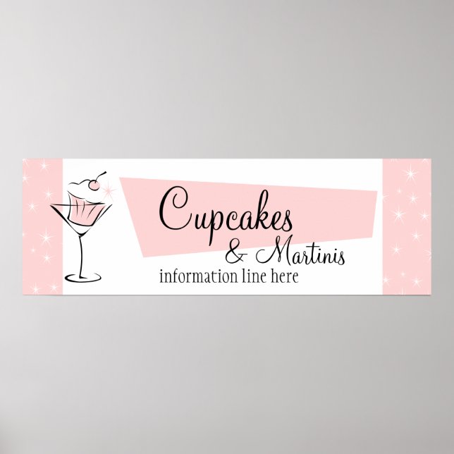 Poster Cupcakes et Martinis ! (Devant)