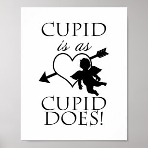 Poster Cupid Est Comme Cupid   Valentine