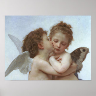 Poster Cupidé et psychique en tant qu'enfant