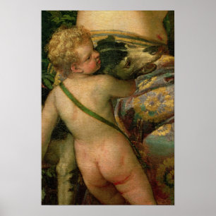 Poster Cupidon, petit groupe de Vénus et Adonis, 1580