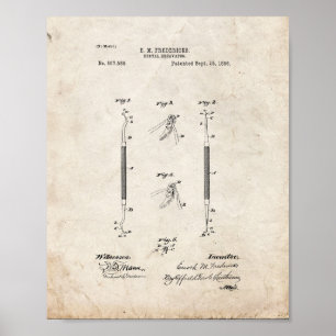 Poster Curette périodontique - brevet dentaire