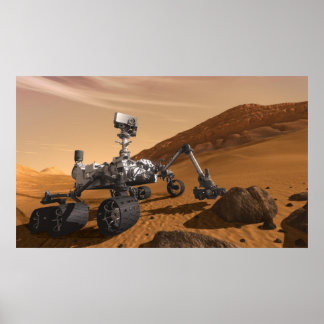 Poster Curiosity : Le Rover de Mars