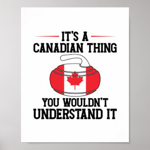 Poster Curling Canada   Canadian Canadian Curler Venin