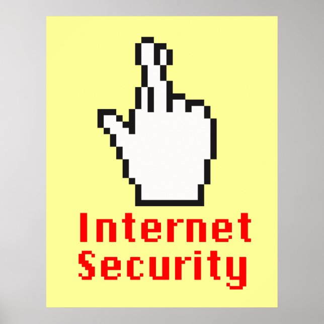 Poster Curseur de doigts croisés (Devant)