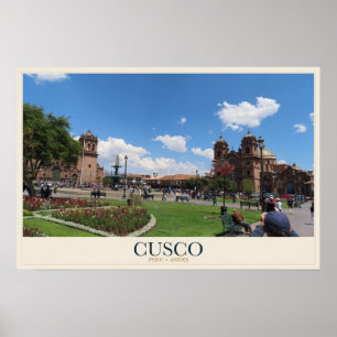 Poster Cusco dans la lumière andine