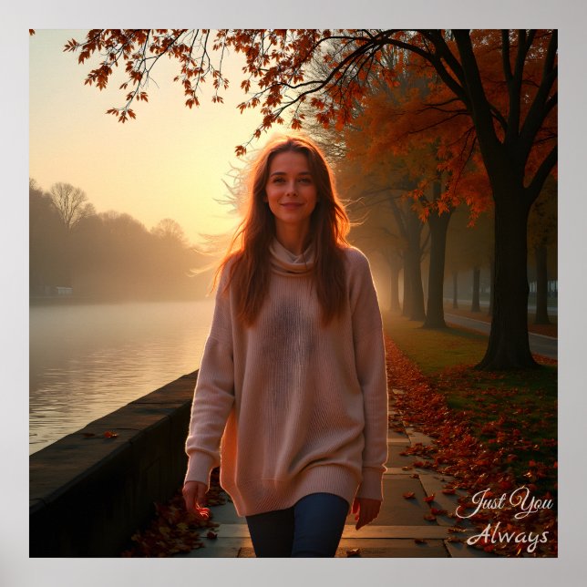 Poster Custom Her Portrait – A Special Gift for Her (Devant)