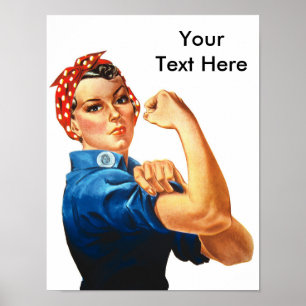 Poster Custom Modern Rosie le Riveter