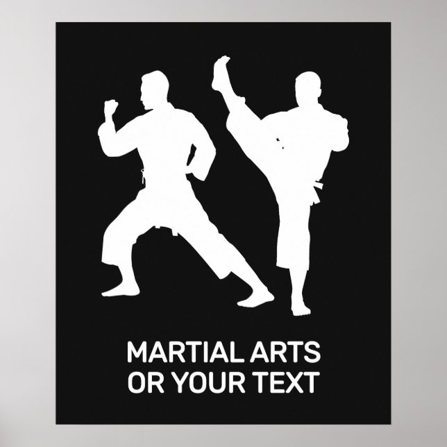 Poster Custom Text & Color Martial Arts (Devant)
