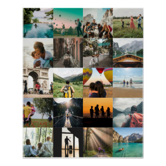 Poster Customizable Photo Memories