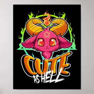 Poster Cute As Halloween Kawaii Phomet Funny Satan G