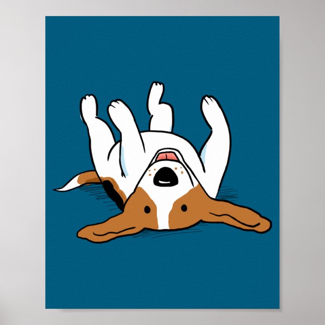 Poster Cute Beagle Cartoon Dog  (Devant)