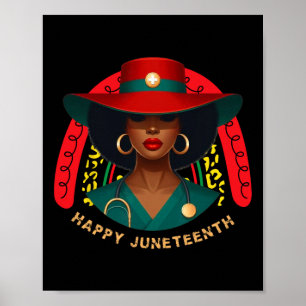 Poster Cute Black Nurse Happy Junetdix Nurse Rainbow Me