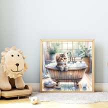 Cute Bubbly Kitten Temps de bain