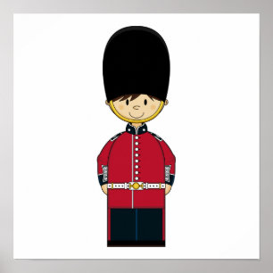 Poster Cute canvas de la Garde royale britannique