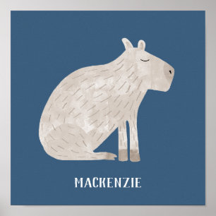 Poster Cute Capybara Personnalisé