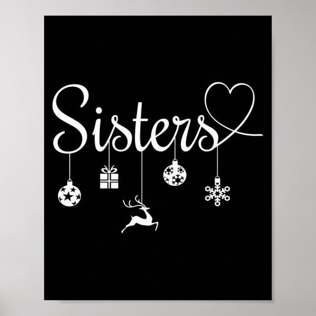 Poster Cute Christmas Sisters  (Devant)