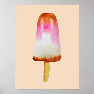 Poster Cute cola glace bloc pop art popsicle