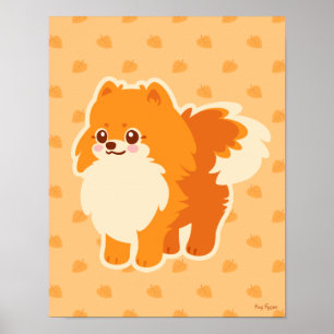 Poster Cute Dog Kawaii Pomeranian