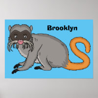 Cute Emperor Tamarin illustration
