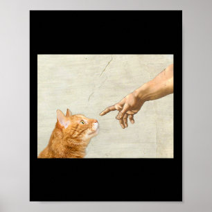 Poster Cute esthétique drôle Chat Art Graphique Y2k Ado f