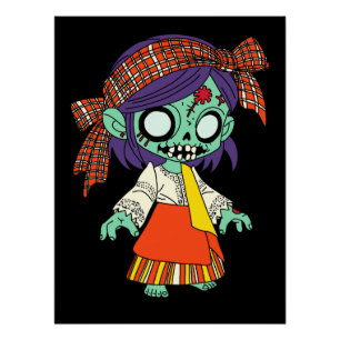 Poster Cute Filipino Zombie