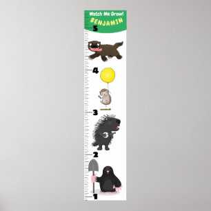 Poster Cute funny animals cartoon