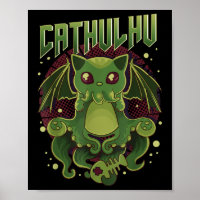Cute & Funny Cathulhu Kawaii Chat Cthulhu