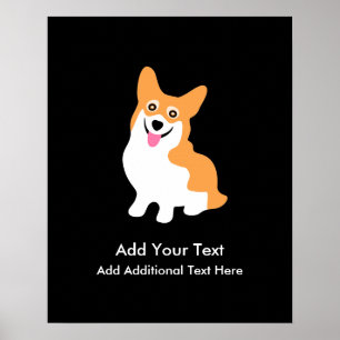 Poster Cute galloise Pembroke Corgi Puppy