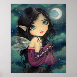 Poster Cute Gothique Big Eye Fairy Art