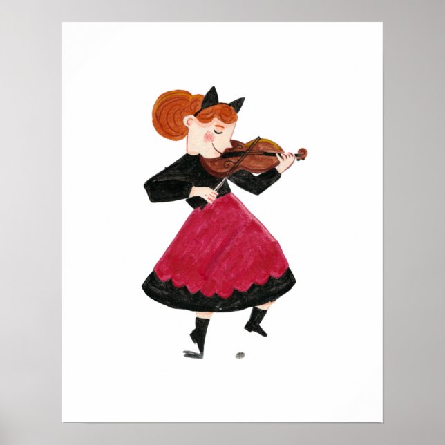 Poster Cute Halloween enfants costume tour et traiter par (Devant)