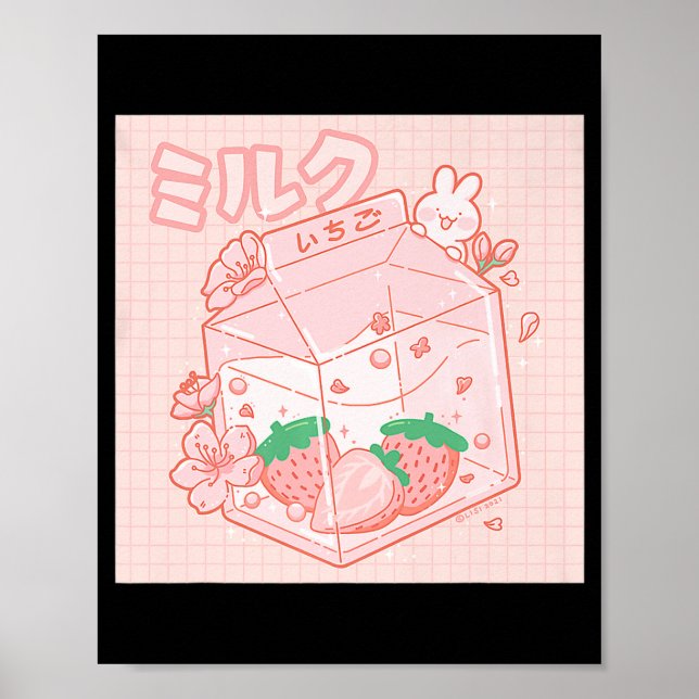 Poster Cute Japonais Kawaii Anime Aesthétique Paillette R (Devant)
