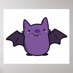 Poster Cute Kawaii Baby Bat