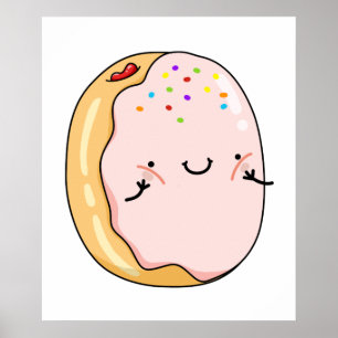 Poster Cute Kawaii Jelly Donut