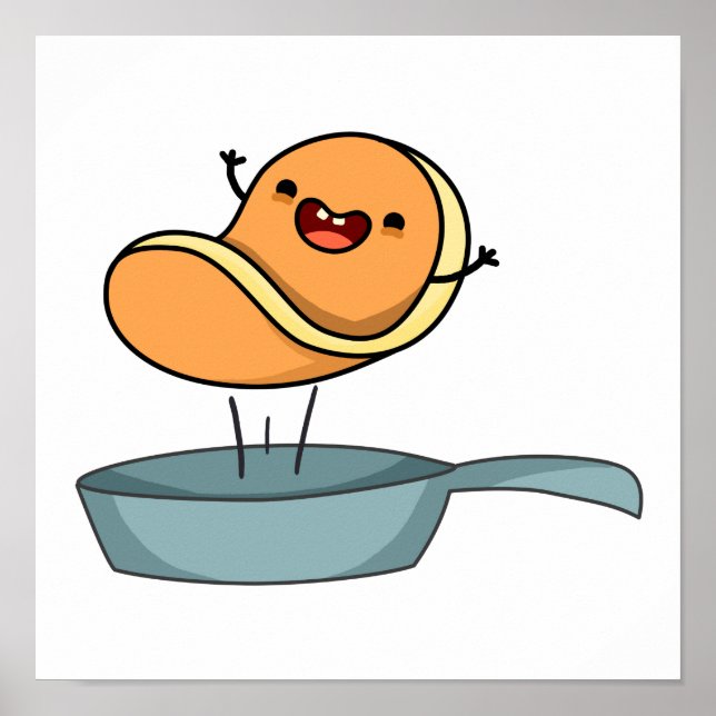 Poster Cute Kawaii Pancake (Devant)