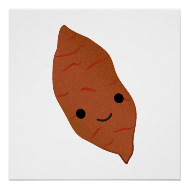 Poster Cute Kawaii Pomme de terre sucrée (Devant)