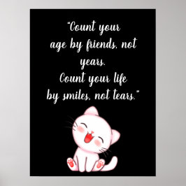 Poster Cute Kitten Rire