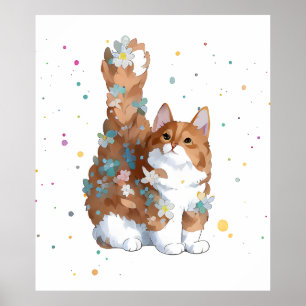 Poster Cute Kitty chat animal animal animal animal animal
