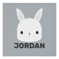 Cute Little Bunny Rabbit with Personalized