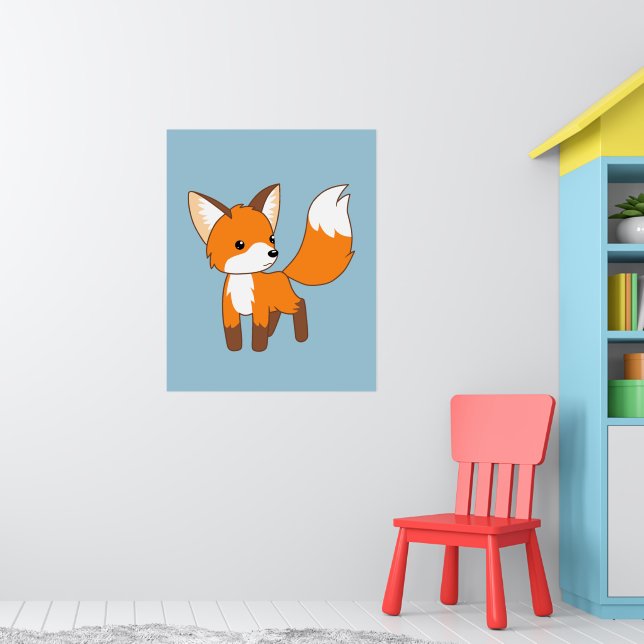 Poster Cute Little Fox (Pépinière 1)