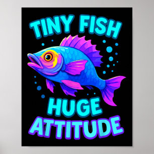 Poster Cute Rainbow Scale Poisson Kawaii Cartoon Ocean Ki