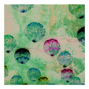 Poster Cute, rustique, art numérique, brosse ronde